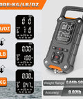 Tournament-Ready Digital Fishing Scale With Auto Rank And 8 Storage Slots, Large Backlit LCD Display showing measurements