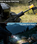 Telescoping Camping Light With Stand, Powerhouse 12000mAh Rechargeable Lantern, Collapsible Design on car and rocks