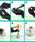 Step-by-step guide using Bearing Press Kit 43 Piece Race And Seal Driver Set With 4 Knurled Handles for seal installation