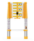 12.5 Foot Telescoping Extension Ladder Heavy Duty Aluminum Alloy With Upgraded Materials And Easy Independent Button Adjustment