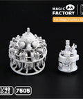 1 By 48 PW R2800 Star 18 Cylinder Aircraft Engine Resin Kit Display Model With Engine Accessories Unpainted Assembly Kit Requires Adhesives Tools And Paints Sold Separately For Hobbyist Builders unpainted components.