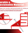 Get These 200 Pack Multi Cable Staples With Steel Nails To Secure Your Electrical Wire Stackers Fast Without Drilling And Lock Clips Keep Cables From Slipping So Your Setup Looks Clean And Super Stable. Red plastic cable staple with steel nail for secure installation.