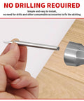 Close-up of a double head skirting nail for easy installation, part of 200 Pack Double Head Skirting Nails With Seamless Threads For Solid Wood Baseboards And Molding.