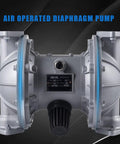Tough As Nails Air Operated Double Diaphragm Pump Featuring One Point Five Inch Ports And Polypropylene Construction.