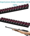 Picatinny Rail Mount For 10/22 Rifles With 11 Slots For Red Dots Scopes And Magnifiers And 21mm Accessories Lightweight Aluminum