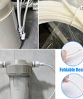 Fridge Water Line Kit 1/4 In OD Tubing 32.8 Ft For RO System And Ice Maker With 12 Quick Connects And Tubing Cutter Easy Install