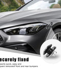 Front And Rear Bumper Quick Release Kit With Stainless Steel Screws, Rubber O Ring Washers, And Universal Tabs Titanium Finish on car