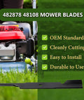 Beefed Up High Lift Mower Blades Set 3 Pack For Scag Tiger Cub Wildcat Turf Tiger And John Deere Walk Behind Mowers