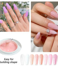 Heat Free Builder Gel Nude Pink For Nails Hema Free Pro Grade UV Gel Strengthen And Build Extensions And Sculpt No Heat Formula