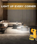 Go To Cordless 1500 Lumen LED Work Light With 20V Max And 60V Flex Battery Compatibility illuminating modern room