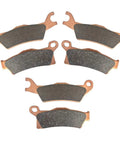 Heavy Duty Front And Rear Brake Pads For Can Am Outlander 450 500 570 650 800R 850 1000 650 Max ATV aftermarket set, copper and friction material.