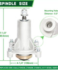Diagram showing dimensions of the spindle in Mower Deck Spindle Kit For Husqvarna YTH22V46 YTH20K46 YTA22V46 YTH18K46 2346XLS