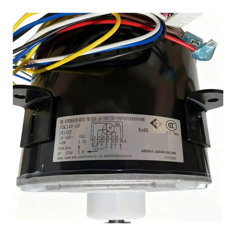 Indoor Unit DC Brushless Fan Motor For Air Source Heat Pump YDK140-6D/B/T LW140B/T Replacement Parts with wiring