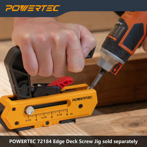 Badass Grip T15 Torx Driver Bit Two Pack Four Inch Extended Reach Decking Bits used with POWERTEC Edge Deck Screw Jig for precision drilling.