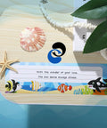 40 Pieces Sea Themed Flat Name Plates For School Desks Ocean Life Theme With Colorful Sea Animal Labels and shell decoration