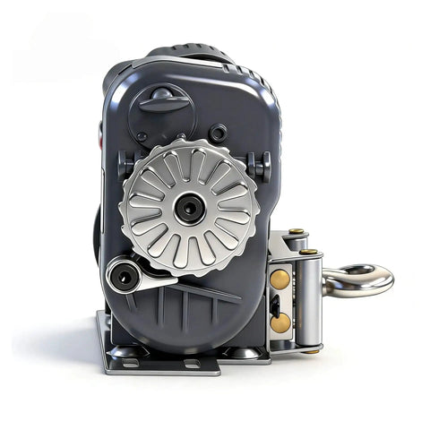 Upgrade Your Hyper Go And Mjx H8H Maker Mk07 Rc Crawler With This Sick Metal Electric Remote Control Winch side view of winch with durable housing