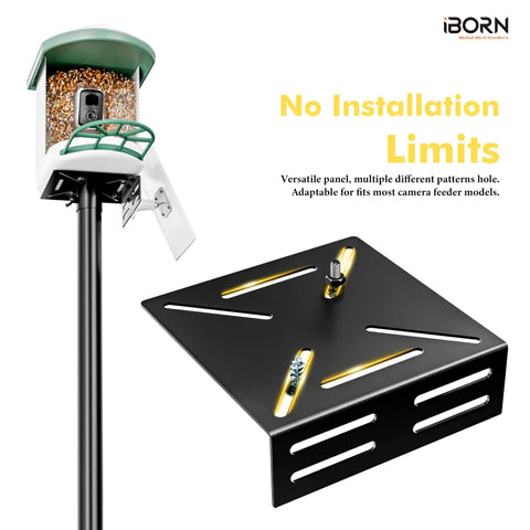 Outdoor Bird Feeder Pole Mounting Kit With A 1 Inch Thick Pole Universal Brackets For Camera Feeders And Birdhouses Bluebird House Mounting Setup For Backyard Bird Watching And Easy Outdoor Install