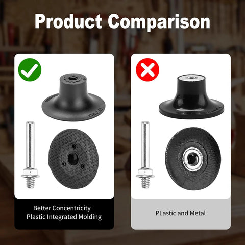 2-inch HOMO FABER flap discs with 1/4-inch mandrel holder; 36/60/80/120 grit set for die grinder