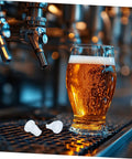 Duck Bill Valve Keg Coupler Replacement 2 Pack For Beer Keg Systems Plastic Material Restores Valve Function And Keeps Beer Fresh And Pure For Bar Pros And Home Draft Setups Reduces Foam And Delivers Smooth Pours. White plastic duck bill valve inserts on bar counter
