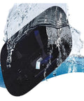 Direct Fit Charging Port Cover For VW ID4 And ID4 Crozz Tool Free Exterior Charge Jack Cap submerged in water.