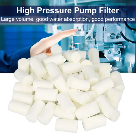 Nebulizer Filter Replacements 50 Pack for Nebulizer Accessories and Air Compressor Pumps for 30 MPa Machines shown in workshop