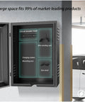 Interior view of Premium Rock Solid Heavy Duty Electric Vehicle Charger Cover showing charging station and wire rack.