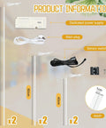 Components of Six Pack Wood Wall Panel LED Recessed Lighting Kit With Touch Switch Self Adhesive 3000K Warm White Light For Wood Slat Walls