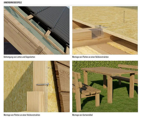 Application examples of Torx Wood Screws Set 4.0 X 40 Mm, 400-Piece Wax Coated Fasteners with Torx Drive on wood projects