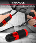 T-handle from 41 Piece Hex Key And Torx Wrench Set With Torque Handle, SAE And Metric L Shaped Allen Keys, T9-T50 Torx