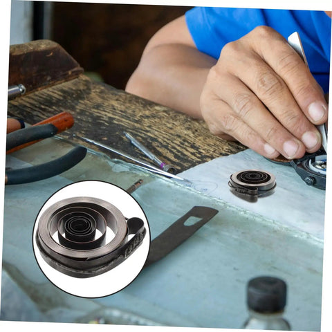 Complete Mechanical Alarm Clock Repair Kit With Spring Steel Return Spring Assembly shown during use