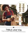 Table Dowel Pin Alignment Kit With 20 Pieces Connectors, golden metal table leaf pins for woodworking joint alignment