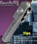 Mini Lathe Roller Burnishing Tool 1/2 In Shank By 2-1/2 In Overall Length showcasing shank details for CNC and manual lathes.