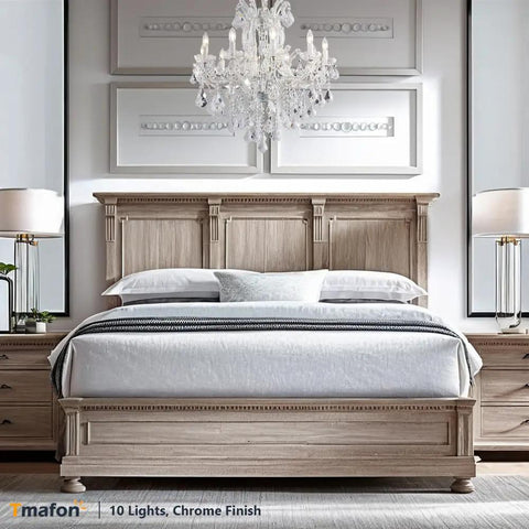 Modern Crystal Chandeliers For Dining Room And Home Four Light K9 Crystal Pendant Lamp With Adjustable Height in bedroom decor