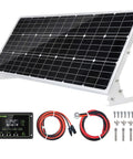 100W 12V Solar Panel Kit For Off Grid Power And Battery Charging On Homes, RVs, Boats And Cabins, Includes 30A Solar Charge Controller