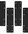 Built Like A Tank Heavy Duty I Shape Post To Beam Connectors Four Pack 10 By 3 Inch Mending Plates on white background.