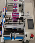 Semi Automatic Round Bottle Labeling Machine With Dual Side Option And Simple Foot Switch for clean labeling and easy operation.