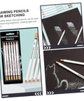 Six Pack White Sketching Pencils For Drawing And Shading Great For Beginners And Artists White Charcoal Pencils