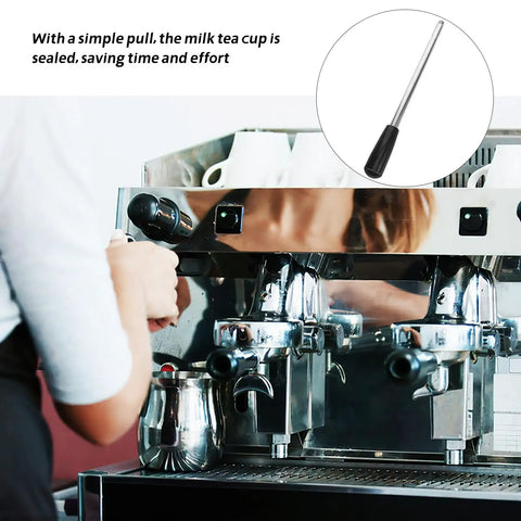 Pro Grade Stainless Steel Cup Sealer Lever Handle Accessory For Bubble Tea Machines And Milk Tea Shops Durable Heavy Duty Plastic Spare Part To Boost Beverage Production In Coffee Stores And Cafes, stainless lever on machine