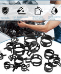 152 Piece Spring Band Hose Clamp Kit With Pliers 16 Sizes From 6 To 25 Mm Automotive Fuel Line Vacuum Silicone Hose Clamps