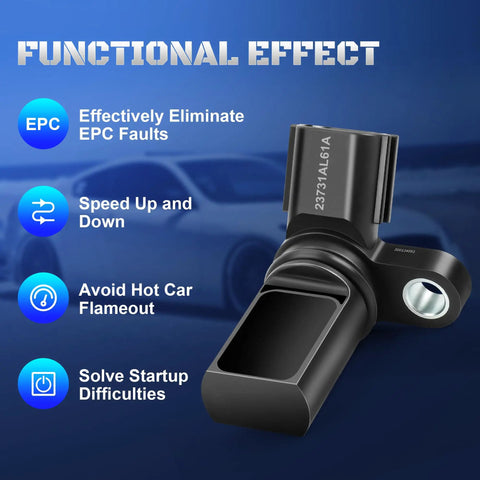 Two Pack Camshaft Position Sensor Replacement Set For Nissan And Infiniti V6 3.5L And 4.0L Engines Fits 350Z Altima Maxima Murano Quest Pathfinder Frontier Xterra And More, black sensor