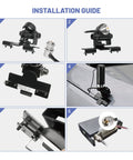 Installation guide for Dual Band Vehicle Ham Radio Antenna 136-174 MHz UHF 400-470 MHz with Lip Mount Bracket.