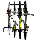 Beefy Four Bike Wall Mount Storage Rack Built From Solid Steel With Heavy Duty Garage Grade Construction Holds Up To 200 Lbs Across Four Bikes