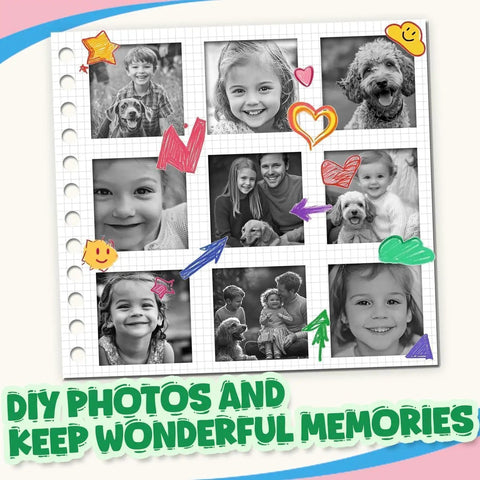 940 Piece Kids Camera Paper Roll Refill For Instant Print Camera And Mini Printer BPA Free Kid Friendly Thermal Paper Safe For Kids High Quality Paper For Fun Snap And Print Memories, notebook photo collage