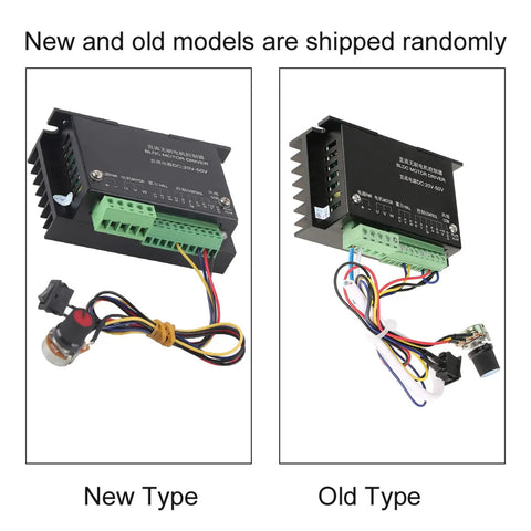 New and old models of High Performance Three Phase BLDC Spindle Driver For CNC Machines 48 Volt 500 Watt DC Motor Controller