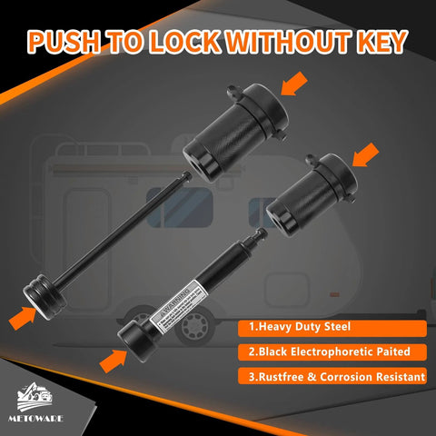 Keyed Alike Trailer Hitch Lock Set For Two Inch And Two Point Five Inch Receivers Heavy Duty Five Eighth Inch Pin for RV Security