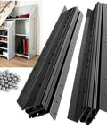 Beefy Undermount Drawer Slides 260 Lb Load Capacity 16 Inch 1 Pair Full Extension Ball Bearing Concealed Bottom Mount Rails Black Finish