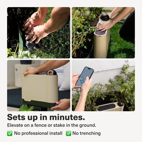 App Controlled Smart Lawn Sprinkler System With Solar Power installation steps and app control interface