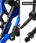 RC Upgrade Parts Kit For One Tenth Slash 2WD And Slash VXL 2WD, stainless steel driveshaft and components in navy blue