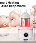 On Point Desktop Drink Chiller And Warmer With Heavy Duty Aluminum Mug And Cool Vibe Mood Light Rapid Beverage Heater For Iced Coffee Cold Juice Cola And Beer, designed for baby bottles, measuring 9.7in.