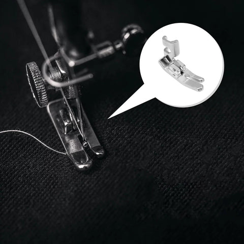 FIKLOTA 10mm low-shank straight-stitch presser foot, metal, for Singer/Brother/Janome etc.